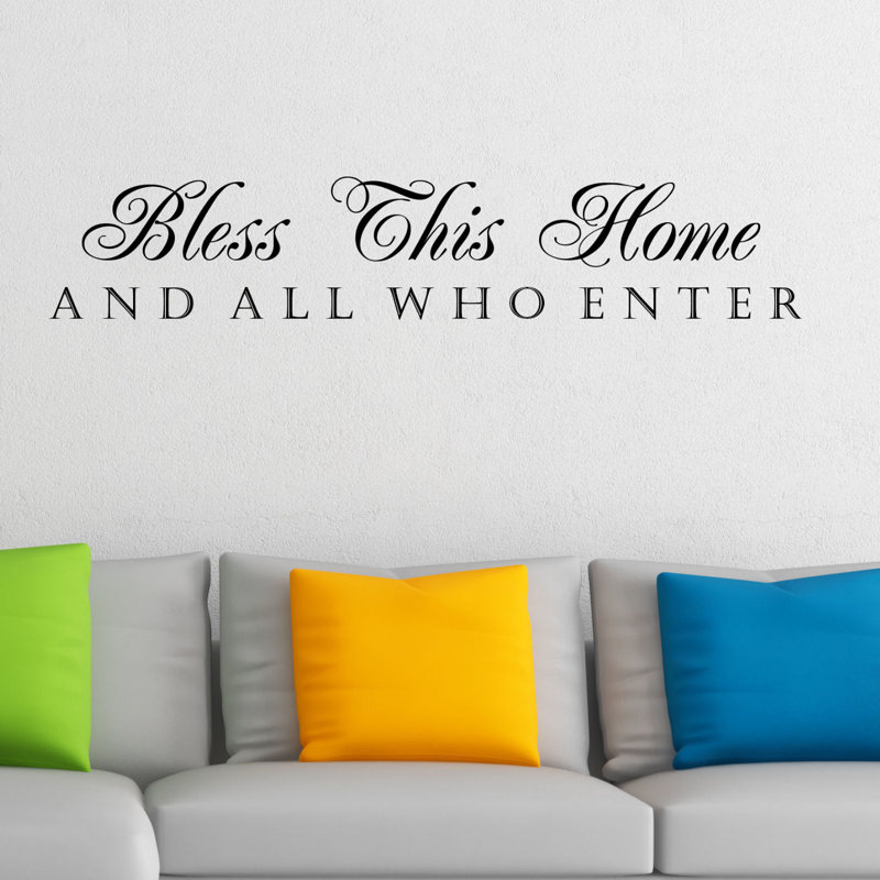 DecaltheWalls Bless This Home and All Who Enter Wall Decal & Reviews